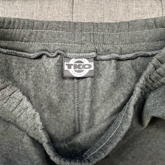 TKO Technical Knockout Joggers Men's Pants winter Dark Grey Black White size XL - Picture 3 of 12